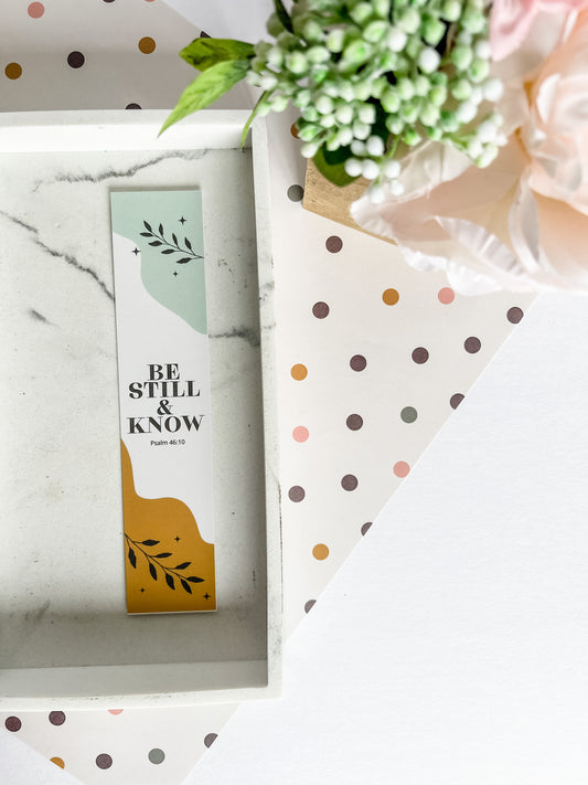 Be Still + Know Bookmark