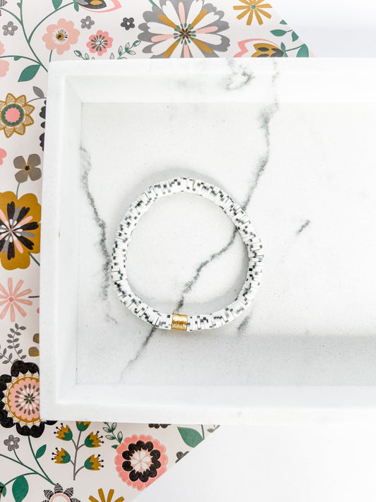 The White Dotted Everyday Bracelet