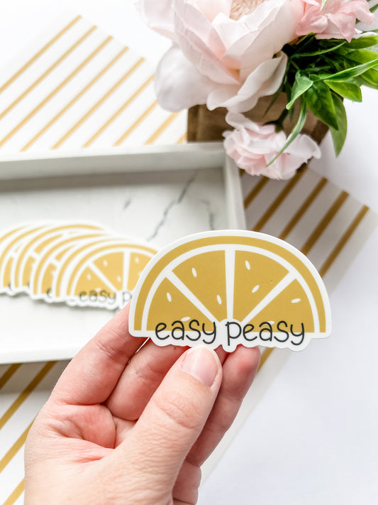 Easy Peasy Lemon Sticker