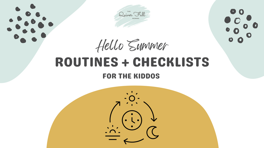 Summer Routines + Checklists For Kids : {Free Customizable Template Included}